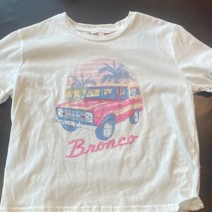 Women's White Graphic Tee